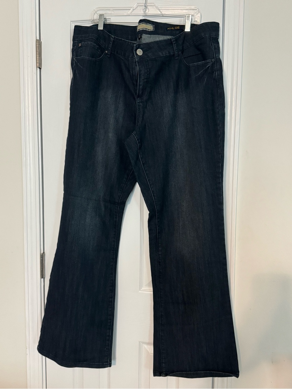 Kardashian Kollection The Khloe Curvy Wide Leg Jeans